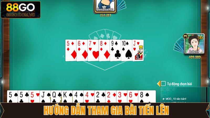 Quy trình tham gia tiến lên chi tiết nên nắm 