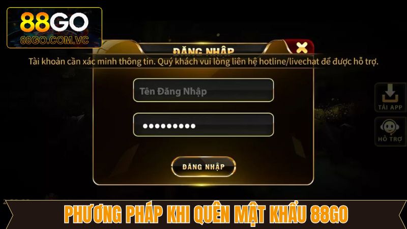 Những giải pháp thiết thực khi quên mật khẩu 88Go
